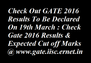 GATE 2016 Results
